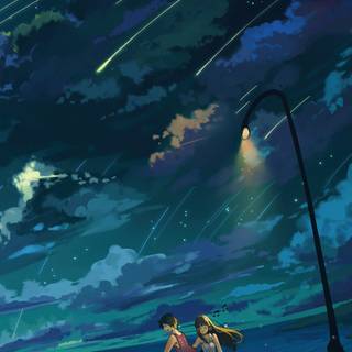 Anime love 4k phone wallpaper