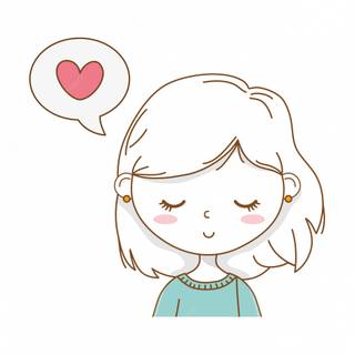 Cartoon drawing girl wallpaper