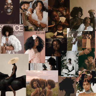 Black girl collage wallpaper