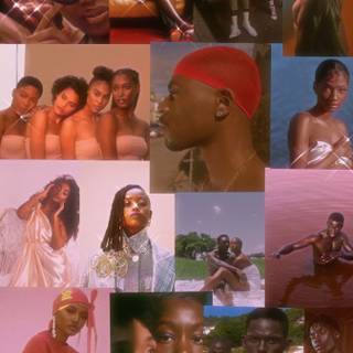 Black girl collage wallpaper