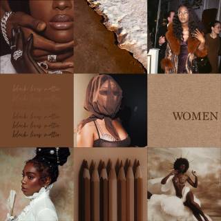 Black girl collage wallpaper