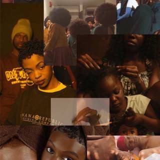 Black girl collage wallpaper