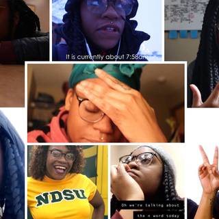 Black girl collage wallpaper