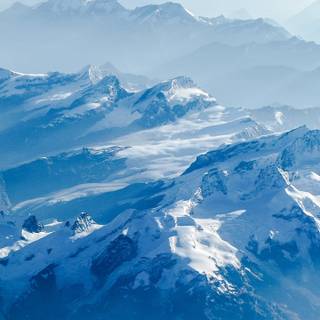 Alps winter 4k wallpaper