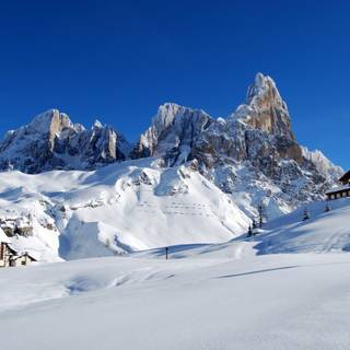 Alps winter 4k wallpaper