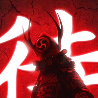 Neon samuari wallpaper