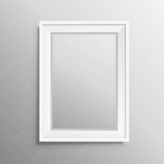 White frame wallpaper