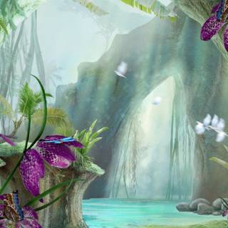 Spring fantasy iPhone wallpaper