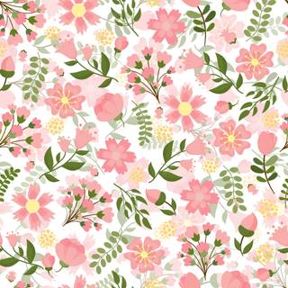 Pastel spring pattern wallpaper