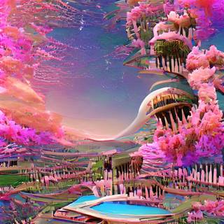 Spring fantasy iPhone wallpaper