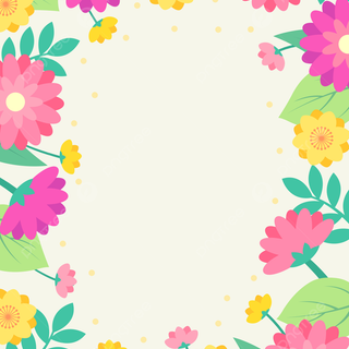 Green spring floral wallpaper