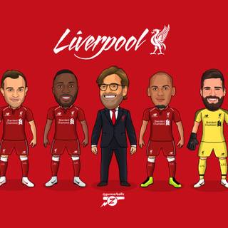 Liverpool cartoon wallpaper