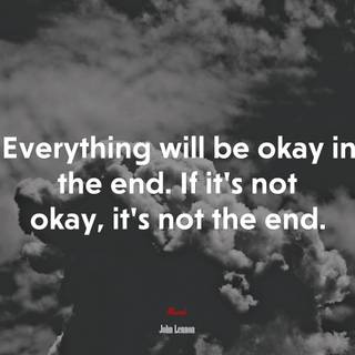 Everything Will Be Okay wallpaper