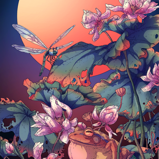 Spring Japan cartoons wallpaper