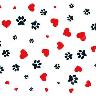 Dog prints wallpaper