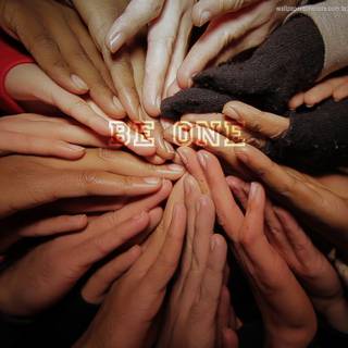 Hands together wallpaper