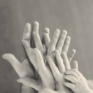 Hands together wallpaper