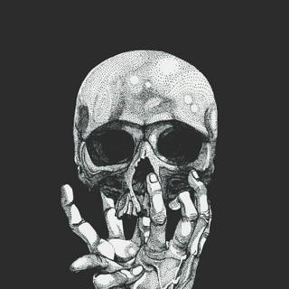 Bones and skull wallpaper
