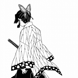 Black and white Demon Slayer wallpaper