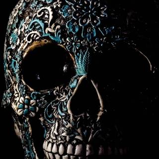 Bones and skull wallpaper