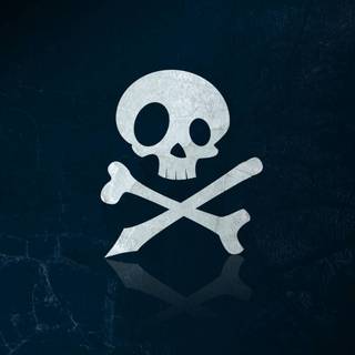 Bones and skull wallpaper