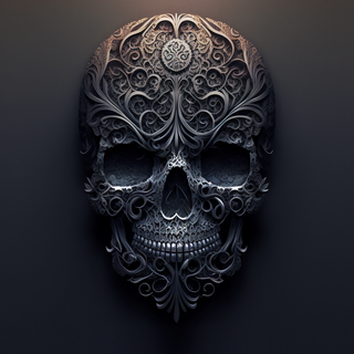 Bones and skull wallpaper