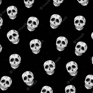 Bones and skull wallpaper