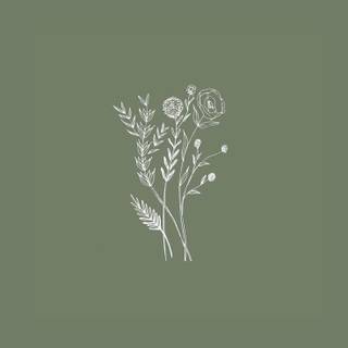 Spring minimalist green wallpaper