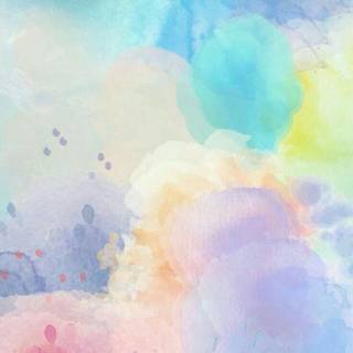 Spring watercolor pastel wallpaper