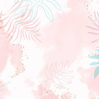Spring watercolor pastel wallpaper