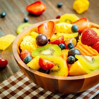 Fruit bowl wallpaper