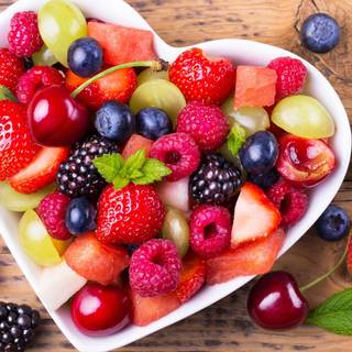 Fruit bowl wallpaper