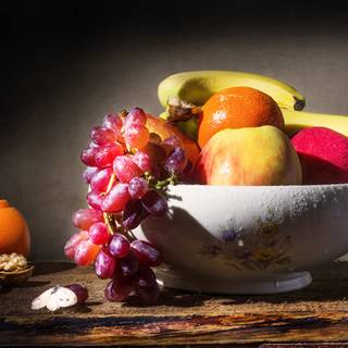 Fruit bowl wallpaper