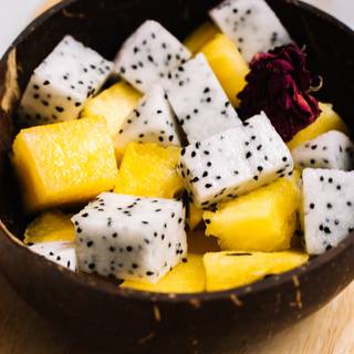 Fruit bowl wallpaper