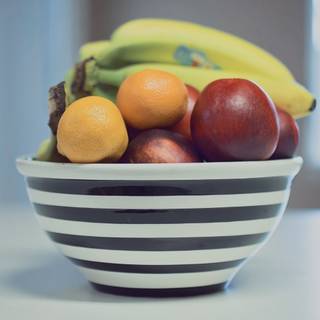 Fruit bowl wallpaper