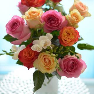 Flower bucket wallpaper