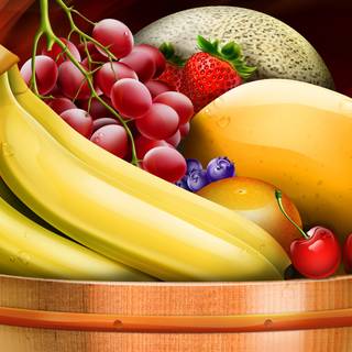 Fruit bowl wallpaper