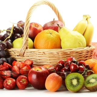 Fruit bowl wallpaper