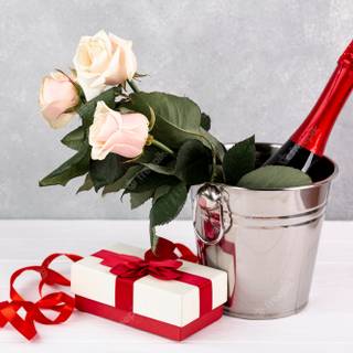 Flower bucket wallpaper