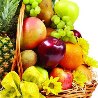 Fruit bowl wallpaper