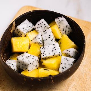 Fruit bowl wallpaper