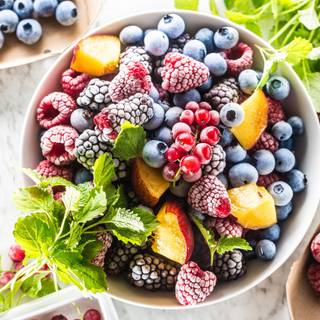 Fruit bowl wallpaper