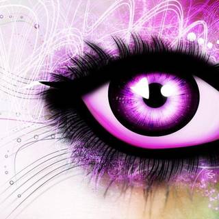 Pink eyes wallpaper