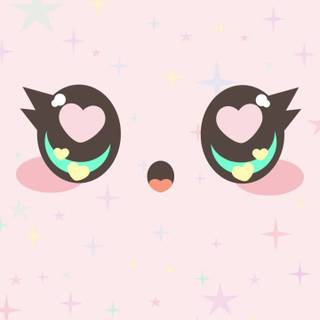 Pink eyes wallpaper