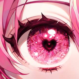 Pink eyes wallpaper