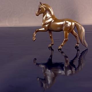 Golden horse wallpaper