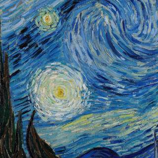 Starry Night painting wallpaper