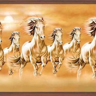Golden horse wallpaper