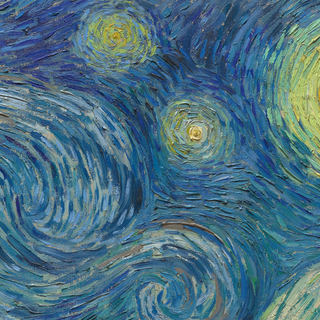Starry Night painting wallpaper