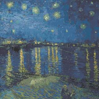 Starry Night painting wallpaper